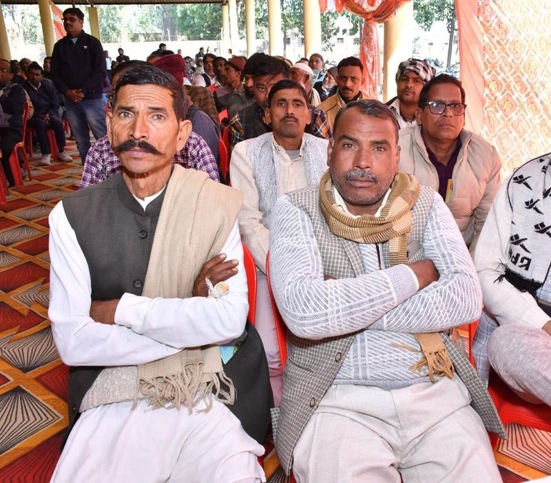 Farmers at the Sammelan