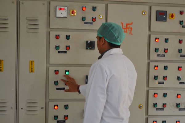 A fully automated plant, run on DCS and PLC control
